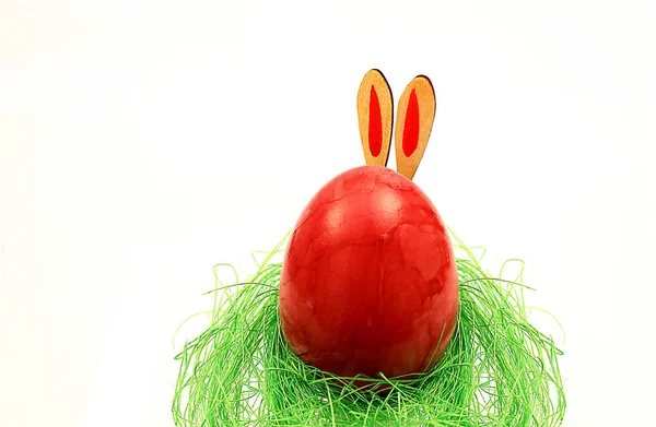 Ünnep Színes Koncepció Boldog Húsvéti Dekorációk — Stock Fotó