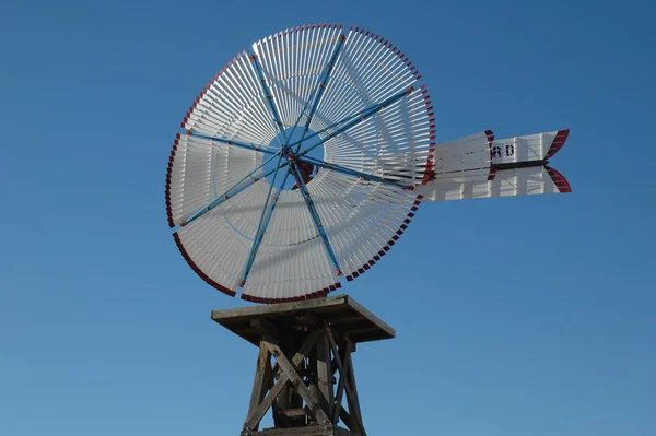 Vieux Moulin Vent Dans Les Texas — Photo