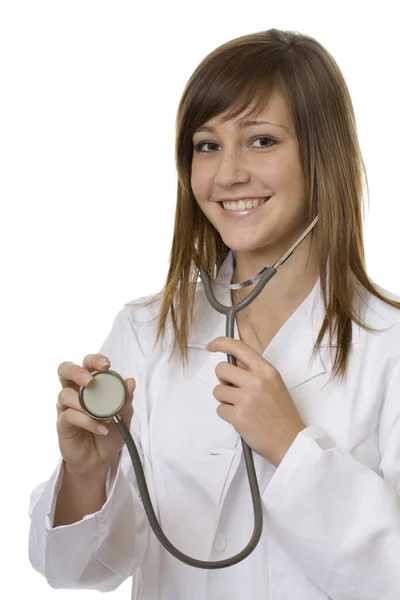 Junger Arzt Mit Stethoskop — Stockfoto