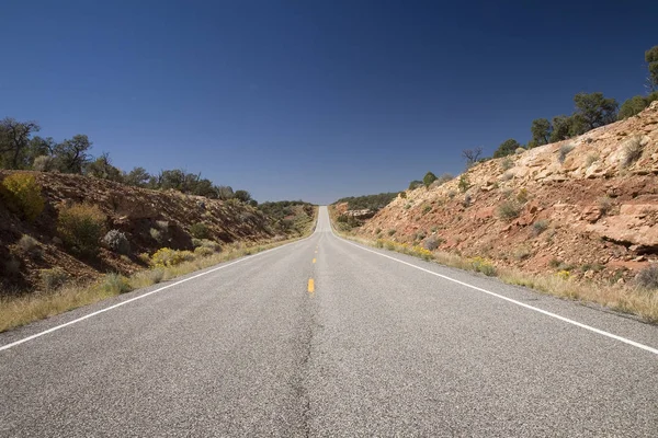 Hiçliğe Giden Yol Seyahat Yol — Stok fotoğraf