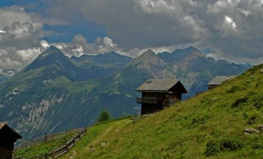 scenic view of majestic alps landscape clipart