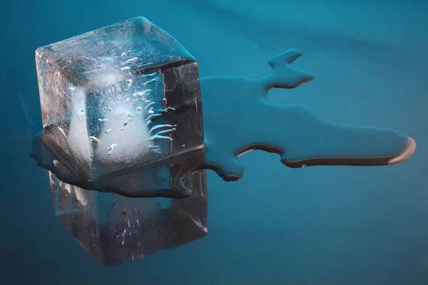 Transparent Cold Ice Cubes — Stock Photo, Image
