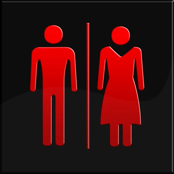 男厕所和女厕所 — 图库照片