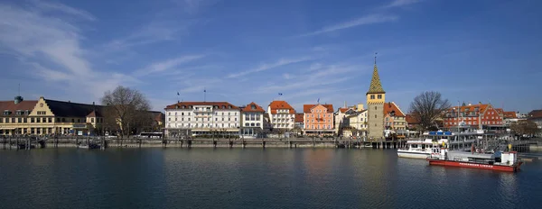 Mangturm Lindau Állandósult — Stock Fotó