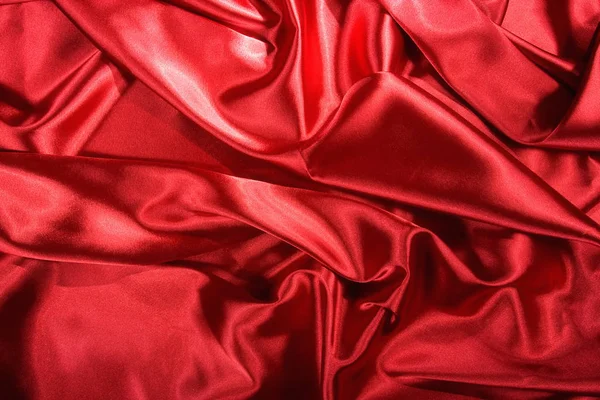Elegantní Jemné Červené Saténové Pozadí — Stock fotografie