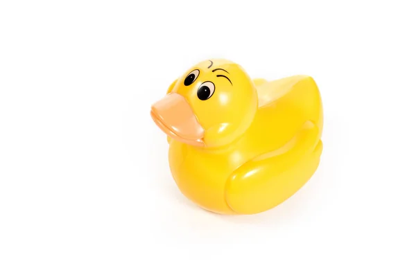 Classic Squeak Toy Rubber Ducky Isolado — Fotografia de Stock