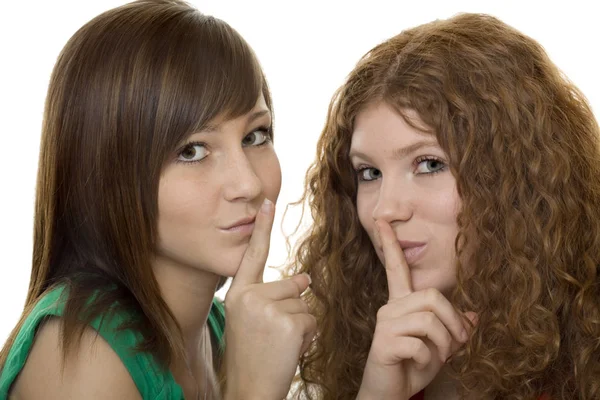 Two Teenagers Gesture Calm — Stock Photo, Image