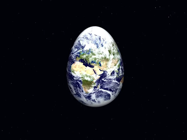 地球はイースターエッグとして — ストック写真