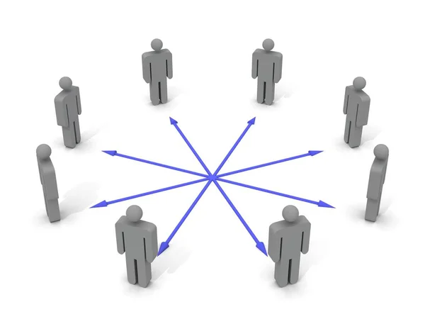 Group People Network Connection — Stock Photo, Image