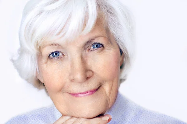 Senior Woman Portretul Unei Persoane Vârstă — Fotografie, imagine de stoc
