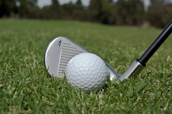 Golf Labda Játék Sport Koncepció — Stock Fotó