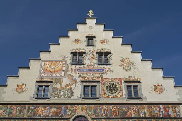 Fassade Des Lindauer Rathauses — Stockfoto