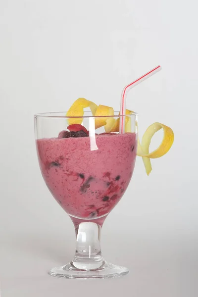 Nahsicht Auf Leckeren Smoothie — Stockfoto