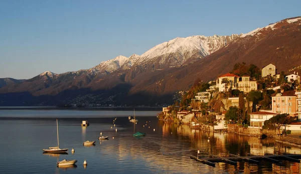 Vista Panoramica Maestosi Paesaggi Alpini — Foto Stock