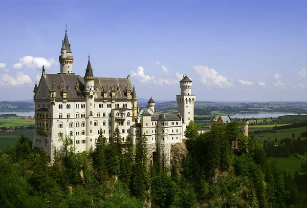 Neuschwanstein Slott Resor Och Arkitektur Koncept — Stockfoto