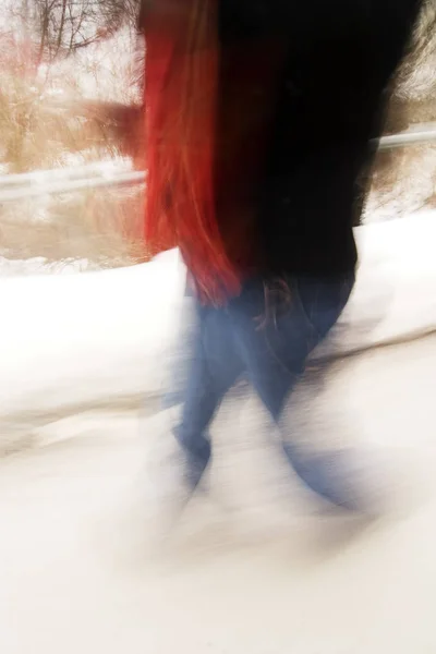 Unscharfe Bewegungsunschärfe Eines Fahrenden Autos Der Stadt — Stockfoto