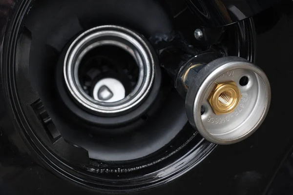Автомобільний Двигун Чорному Тлі — стокове фото