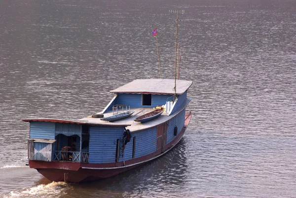 Flussboot Auf Dem Mekong — Stockfoto