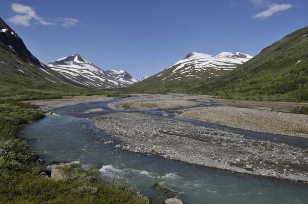 Sarvesvagge Nel Parco Nazionale Sarek Svezia — Foto Stock