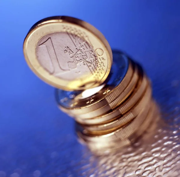 Euro Euro Coins Pile — Stock Photo, Image