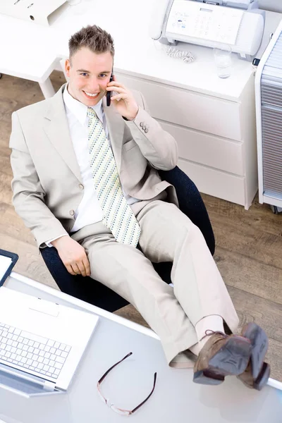 Retrato Simpático Hombre Negocios Fácil —  Fotos de Stock