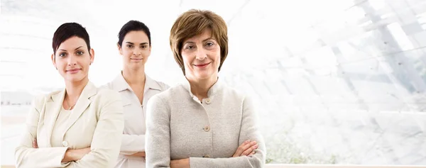 Business Banner Three Businesswomen — Stock Photo, Image