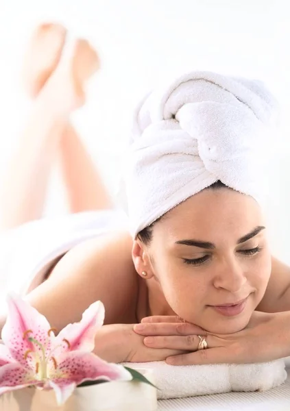 Portrait Woman Spa — Stock Photo, Image