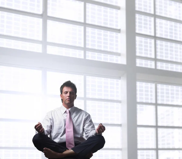 Retrato Del Amable Hombre Negocios Que Relaja —  Fotos de Stock