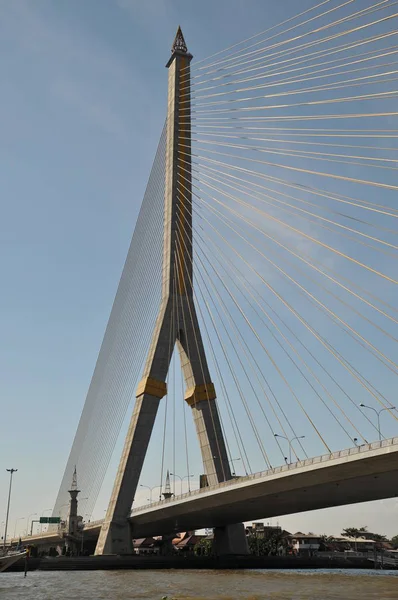 Puente Fluvial Sobre China China Chao Phraya — Foto de Stock