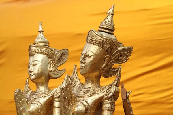 Staty Ett Buddisttempel Thailand — Stockfoto