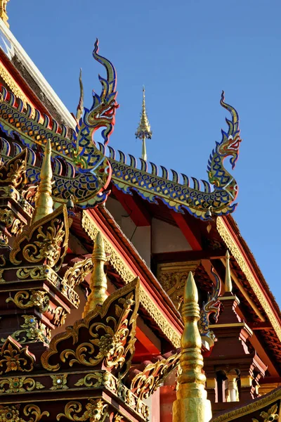Zlatá Střecha Strážce Wat Phra Kaew Bangkok Thailand — Stock fotografie