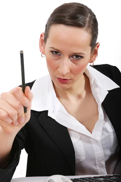 Business Woman Anger — Stock Photo, Image
