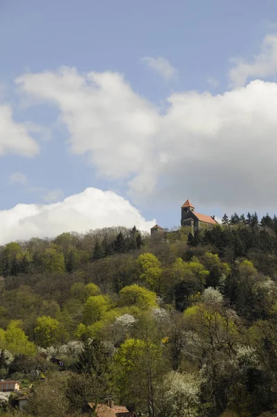 Malebný Pohled Majestátní Středověkou Architekturu — Stock fotografie