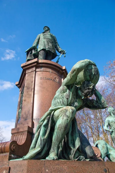 Statua Del Dell Imperatore Carlo Nella Città Stoccolma — Foto Stock