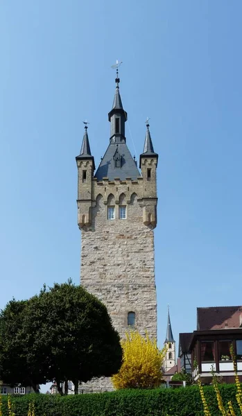 Blått Torn Dålig Wimpfen — Stockfoto