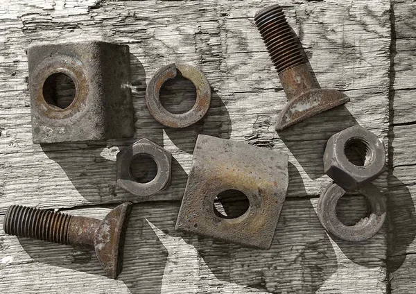 Forgottten Nuts Bolts — Stock Photo, Image