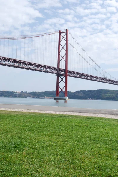 Most Lizboński Kwietnia Portugalia — Zdjęcie stockowe