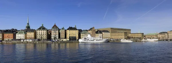 Gamla Stan Con Palazzo Reale Stockholm Sweden — Foto Stock