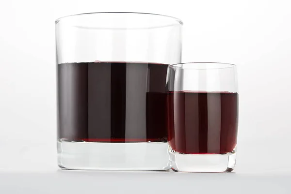 Copos Vinho Tinto — Fotografia de Stock