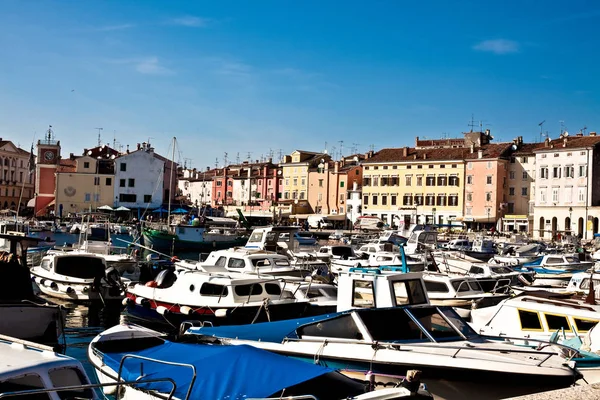 Blick Auf Den Hafen Rovinj Kroatien — Stockfoto