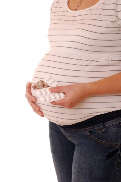 妊娠中の女性の閉鎖ショット — ストック写真