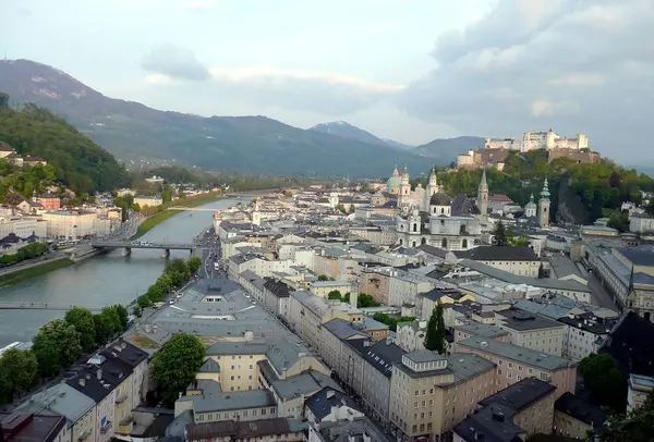 Vue Sur Ville Salzbourg — Photo