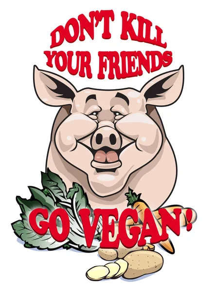 Don Kill Your Friends Vegan — Stock Photo, Image