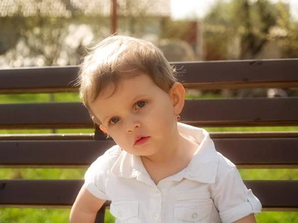 Scenic View Cute Toddler Child — Stock Photo, Image