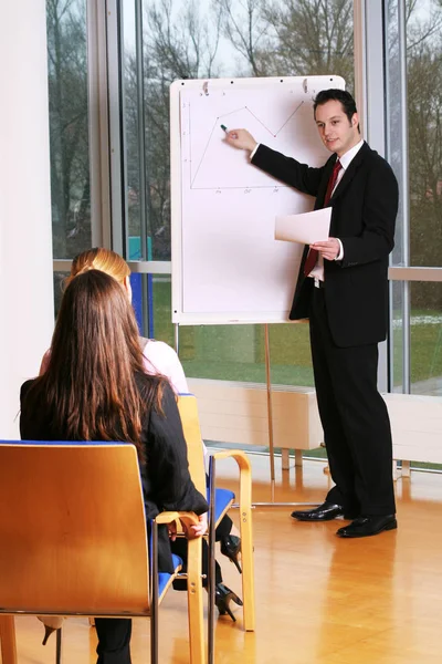 Studio Shot Van Zakenmensen Business Dealings Concept — Stockfoto