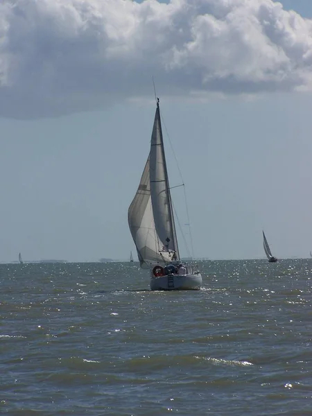 Szenische Ansicht Von Segelboot Details — Stockfoto