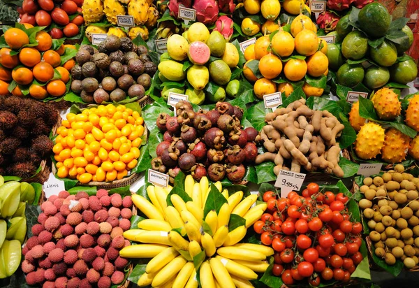 Fruits Boqueria Market Barcelona — Stock Photo, Image