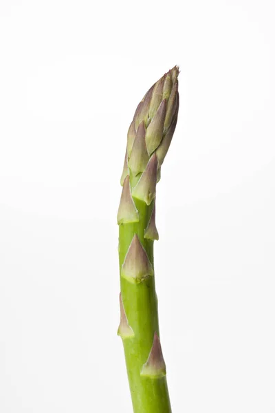 Groene Asperges Geïsoleerd Witte Achtergrond — Stockfoto