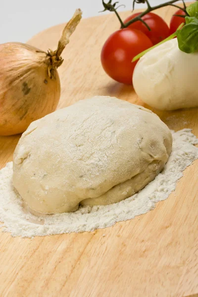 Pastelería Queso Tomates Cebollas —  Fotos de Stock