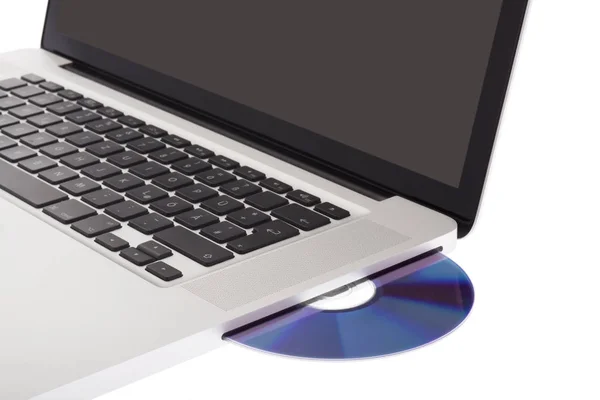 Laptop Con Unidad — Foto de Stock